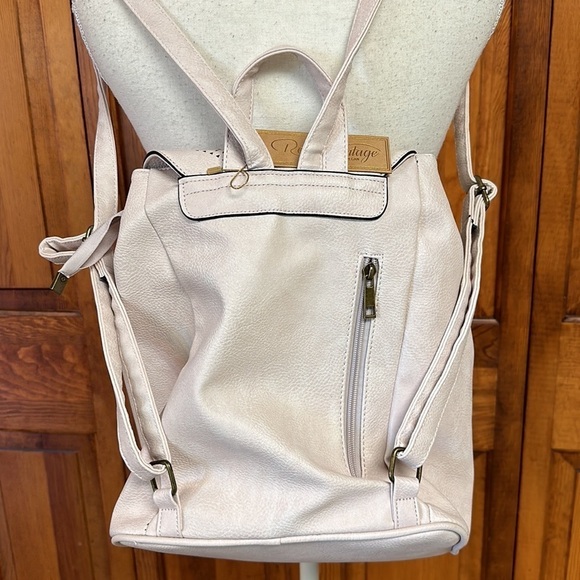 Revive Vintage Vegan Cream Cutout W Grommets Backpack NWT main image 7